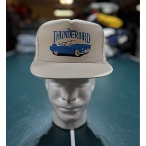 Vintage Ford Thunderbird 1956 Classic Car Graphic Hat Cap Trucker Snapback Mesh